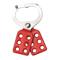 Accuform KDD103 1-1/2" Interlocking-Style Steel Hasp, Red, Accommodates up to 6 Locks Accuform KDD103 1-1/2" Interlocking-Style Steel Hasp, Red, Accommodates up to 6 Locks
