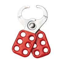 Accuform KDD107 1" Standard-Style Steel Hasp, Red, Accommodates up to 6 Locks Accuform KDD107 1" Standard-Style Steel Hasp, Red, Accommodates up to 6 Locks