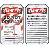 Accuform KDH731 Lockout/Tagout Aluma-Tag Hasp, Danger-Do Not Operate, 7x3.1", Aluminum, 1/Pk Accuform KDH731 Lockout/Tagout Aluma-Tag Hasp, Danger-Do Not Operate, 7x3.1", Aluminum, 1/Pk