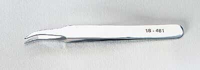 Aven Tools Tweezers, stainless steel, curved serrated tips, 4.5"L, 12/pak Aven Tools Tweezers, stainless steel, curved serrated tips, 4.5"L, 12/pak