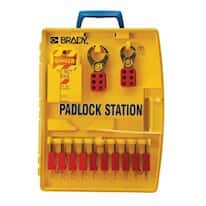 Brady 105930 Ready Access Padlock Station Kit; 10 Keyed-Different Padlocks Brady 105930 Ready Access Padlock Station Kit; 10 Keyed-Different Padlocks
