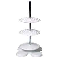 Burkle 9630-0090 Pipette stand with two rotating plates and drip pan, PP, holds up to 40 pipettes Burkle 9630-0090 Pipette stand with two rotating plates and drip pan, PP, holds up to 40 pipettes