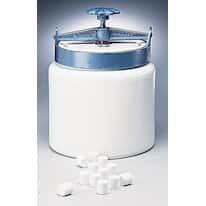 Alumina-fortified porcelain milling jar, 0.1 gal. Alumina-fortified porcelain milling jar, 0.1 gal.