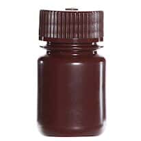 Cole-Parmer Amber Wide-Mouth Plastic Bottle, HDPE, 30mL (1oz); 12/PK Cole-Parmer Amber Wide-Mouth Plastic Bottle, HDPE, 30mL (1oz); 12/PK