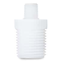 Cole-Parmer Nipple Fitting, Straight Reducer, PVDF, 1/2" x 1/4" NPT(M); 10/PK Cole-Parmer Nipple Fitting, Straight Reducer, PVDF, 1/2" x 1/4" NPT(M); 10/PK