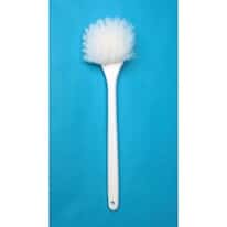 Utility Brush with 20" Handle, Polyester Bristles, White Utility Brush with 20" Handle, Polyester Bristles, White
