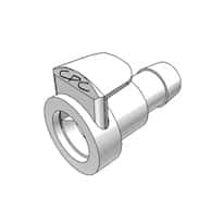 CPC (Colder) MPC Quick-Disconnect Fittings, Hose Barb Body, ABS, Non-Valved, ABS, 3/8" ID; 1/Each CPC (Colder) MPC Quick-Disconnect Fittings, Hose Barb Body, ABS, Non-Valved, ABS, 3/8" ID; 1/Each