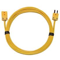 Digi-Sense Type-K, Extension Cable, Mini Connector, 10ft, 20-Gauge Digi-Sense Type-K, Extension Cable, Mini Connector, 10ft, 20-Gauge