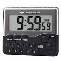 Digi-Sense Push-button Clock/Timer with Back Clip and Magnet Digi-Sense Push-button Clock/Timer with Back Clip and Magnet