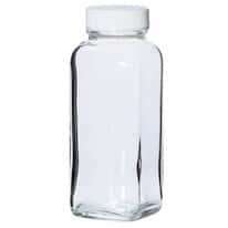 Environmental Express French Square Glass Bottle, Level 1, Clear, 1000 mL; 24/CS Environmental Express French Square Glass Bottle, Level 1, Clear, 1000 mL; 24/CS