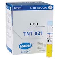 Hach TNT821 TNTplus® Spectrophotometer Chemistry, Low Range COD, 3 to 150 mg/L; 25/PK Hach TNT821 TNTplus® Spectrophotometer Chemistry, Low Range COD, 3 to 150 mg/L; 25/PK