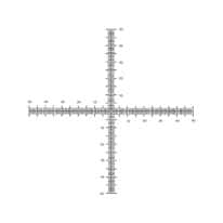 Klarmann Rulings KR-613-19MM Microscope Eyepiece Reticle, cross scale pattern, 19 mm dia Klarmann Rulings KR-613-19MM Microscope Eyepiece Reticle, cross scale pattern, 19 mm dia