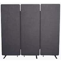 Luxor reclaim™ Acoustic Room Dividers, Dark Gray, 3 Panels Luxor reclaim™ Acoustic Room Dividers, Dark Gray, 3 Panels