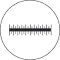 Meiji Techno MA285 Microscope Stage Micrometer, 1 mm/0.01 mm scale Meiji Techno MA285 Microscope Stage Micrometer, 1 mm/0.01 mm scale