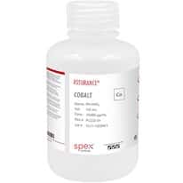 Spex PLCO2-3Y Assurance® Grade Cobalt, 10,000 µg/mL for AA and ICP in 5% HNO3; 125 mL Spex PLCO2-3Y Assurance® Grade Cobalt, 10,000 µg/mL for AA and ICP in 5% HNO3; 125 mL