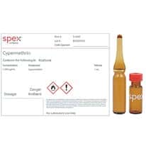Spex S-1041 Cypermethrin Organic Standard, 1,000 µg/mL in Acetone; 1 mL Spex S-1041 Cypermethrin Organic Standard, 1,000 µg/mL in Acetone; 1 mL