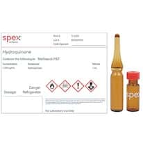 Spex S-2235 Hydroquinone Organic Standard, 1,000 µg/mL in Methanol-P&T; 1 mL Spex S-2235 Hydroquinone Organic Standard, 1,000 µg/mL in Methanol-P&T; 1 mL