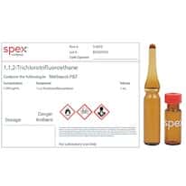 Spex S-3675 1,1,2-Trichlorotrifluoroethane, 1,000 µg/mL in Methanol-P&T; 1 mL Spex S-3675 1,1,2-Trichlorotrifluoroethane, 1,000 µg/mL in Methanol-P&T; 1 mL