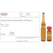 Spex 625-PH Organochlorine Pesticides Mix, 2,000 µg/mL in Benzene; 1 mL Spex 625-PH Organochlorine Pesticides Mix, 2,000 µg/mL in Benzene; 1 mL
