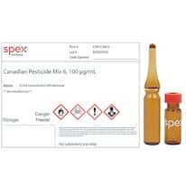 Spex CAN-CAN-6 Canadian Pesticide Mix 6, 100 µg/mL; 1 mL Spex CAN-CAN-6 Canadian Pesticide Mix 6, 100 µg/mL; 1 mL