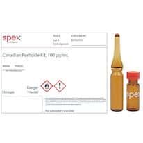 Spex CAN-CAN-KIT Canadian Pesticide Kit 1, 100 µg/mL, 1 mL; 7 ampules/Kit Spex CAN-CAN-KIT Canadian Pesticide Kit 1, 100 µg/mL, 1 mL; 7 ampules/Kit