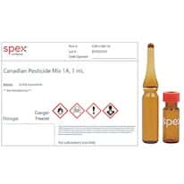 Spex CAN-CAN-1A Canadian Pesticide Mix 1A in LC/MS Acetonitrile; 1 mL Spex CAN-CAN-1A Canadian Pesticide Mix 1A in LC/MS Acetonitrile; 1 mL