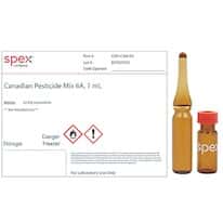 Spex CAN-CAN-6A Canadian Pesticide Mix 6A in LC/MS Acetonitrile; 1 mL Spex CAN-CAN-6A Canadian Pesticide Mix 6A in LC/MS Acetonitrile; 1 mL