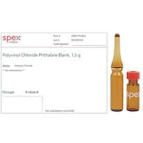Spex CRM-PVCBLK Polyvinyl Chloride (PVC) Phthalate Blank; 1.5 g Spex CRM-PVCBLK Polyvinyl Chloride (PVC) Phthalate Blank; 1.5 g