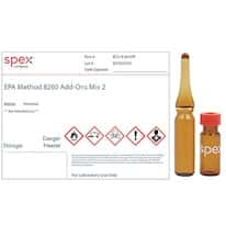 Spex ECS-A-045XP Add-Ons Mix 2 for US EPA Method 8260 in Methanol, 1.5 mL; 1/EA Spex ECS-A-045XP Add-Ons Mix 2 for US EPA Method 8260 in Methanol, 1.5 mL; 1/EA