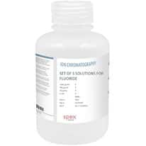 Spex AS-F9-SET Fluoride (F-) Ion Selective Electrode Standard Set, 5 Solutions Spex AS-F9-SET Fluoride (F-) Ion Selective Electrode Standard Set, 5 Solutions