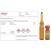 Spex S-520-PK Bromoacetic Acid, 1,000 µg/mL in Methyl Tertiary-Butyl Ether; 1 mL; 4/pk Spex S-520-PK Bromoacetic Acid, 1,000 µg/mL in Methyl Tertiary-Butyl Ether; 1 mL; 4/pk