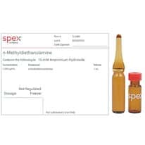 Spex S-2484-PK n-Methyldiethanolamine Organic Standard, 1,000 µg/mL; 1 mL; 4/pk Spex S-2484-PK n-Methyldiethanolamine Organic Standard, 1,000 µg/mL; 1 mL; 4/pk