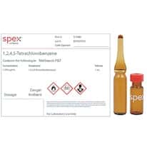 Spex S-3380-PK 1,2,4,5-Tetrachlorobenzene, 1,000 µg/mL in Methanol-P&T; 1 mL; 4/pk Spex S-3380-PK 1,2,4,5-Tetrachlorobenzene, 1,000 µg/mL in Methanol-P&T; 1 mL; 4/pk