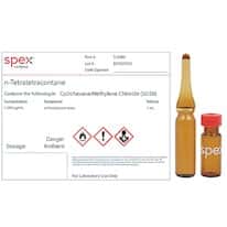 Spex S-3480-PK n-Tetratetracontane Organic Standard, 1,000 µg/mL; 1 mL; 4/pk Spex S-3480-PK n-Tetratetracontane Organic Standard, 1,000 µg/mL; 1 mL; 4/pk
