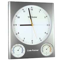 Traceable Analog Wall Clock with Temperature and Humidity Dials Traceable Analog Wall Clock with Temperature and Humidity Dials