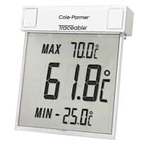 Traceable Big-Digit See-Thru Digital Thermometer; Celsius Traceable Big-Digit See-Thru Digital Thermometer; Celsius