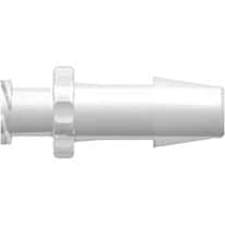 Value Plastics Luer to Hose Barb Fitting, Straight Adapter, Polypropylene, Female Luer Thread x 300 Series Barb 1/4" ID; 25/Pk Value Plastics Luer to Hose Barb Fitting, Straight Adapter, Polypropylene, Female Luer Thread x 300 Series Barb 1/4" ID; 25/Pk