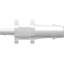 Value Plastics Hose Barb Fitting, Straight Reducer, Polypropylene, 500 Series Barb, 1/4" ID x 1/8" ID; 25/Pk Value Plastics Hose Barb Fitting, Straight Reducer, Polypropylene, 500 Series Barb, 1/4" ID x 1/8" ID; 25/Pk