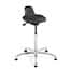 Bevco 3555 Sit-stand Stool, 22"-32" Height, Polyurethane Seat, Polished Aluminum Base Bevco 3555 Sit-stand Stool, 22"-32" Height, Polyurethane Seat, Polished Aluminum Base