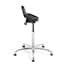 Bevco 3555 Sit-stand Stool, 22"-32" Height, Polyurethane Seat, Polished Aluminum Base Bevco 3555 Sit-stand Stool, 22"-32" Height, Polyurethane Seat, Polished Aluminum Base