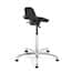 Bevco 3555 Sit-stand Stool, 22"-32" Height, Polyurethane Seat, Polished Aluminum Base Bevco 3555 Sit-stand Stool, 22"-32" Height, Polyurethane Seat, Polished Aluminum Base