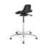 Bevco 3555 Sit-stand Stool, 22"-32" Height, Polyurethane Seat, Polished Aluminum Base Bevco 3555 Sit-stand Stool, 22"-32" Height, Polyurethane Seat, Polished Aluminum Base