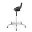 Bevco 3555 Sit-stand Stool, 22"-32" Height, Polyurethane Seat, Polished Aluminum Base Bevco 3555 Sit-stand Stool, 22"-32" Height, Polyurethane Seat, Polished Aluminum Base