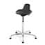 Bevco 3555 Sit-stand Stool, 22"-32" Height, Polyurethane Seat, Polished Aluminum Base Bevco 3555 Sit-stand Stool, 22"-32" Height, Polyurethane Seat, Polished Aluminum Base