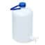 Cole-Parmer Heavy-Walled Narrow-Mouth Carboy w/ Spigot and Handle, HDPE; 10L (2.5 gal) Cole-Parmer Heavy-Walled Narrow-Mouth Carboy w/ Spigot and Handle, HDPE; 10L (2.5 gal)