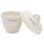 Cole-Parmer High-Form Crucible with Cover, Porcelain, 12 mL; 72/PK Cole-Parmer High-Form Crucible with Cover, Porcelain, 12 mL; 72/PK