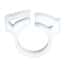 Cole-Parmer Hose Clamps, Acetal Copolymer, 0.57 - 0.65" ID, White 100/Pk Cole-Parmer Hose Clamps, Acetal Copolymer, 0.57 - 0.65" ID, White 100/Pk