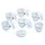 Cole-Parmer High-Form Crucible with Cover, Porcelain, 50 mL; 6/PK Cole-Parmer High-Form Crucible with Cover, Porcelain, 50 mL; 6/PK