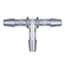 Eldon James Hose Barb Fitting, Tee Union, Stainless Steel, 1/8" ID; 10/Pk Eldon James Hose Barb Fitting, Tee Union, Stainless Steel, 1/8" ID; 10/Pk