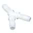 Eldon James Hose Barb Fitting, Y Union, Natural Nylon, 1" ID; 10/PK Eldon James Hose Barb Fitting, Y Union, Natural Nylon, 1" ID; 10/PK